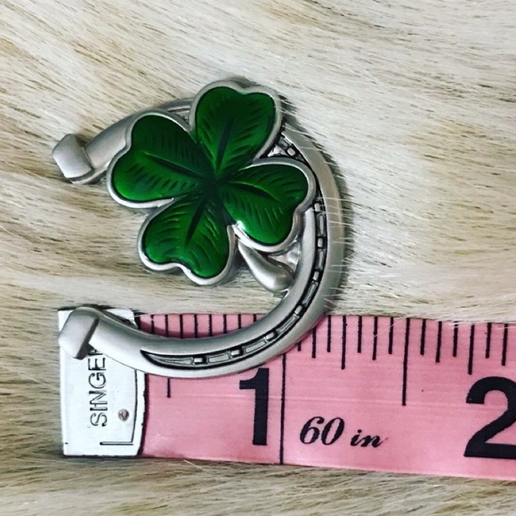 Luck of the Irish Horseshoe and Four Leaf Clover Lucky Charm - Picture 3 of 4